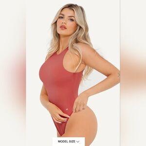 Popilush Shapewear Cloudsense Sleeveless Cutaway Round Neck Bodysuit